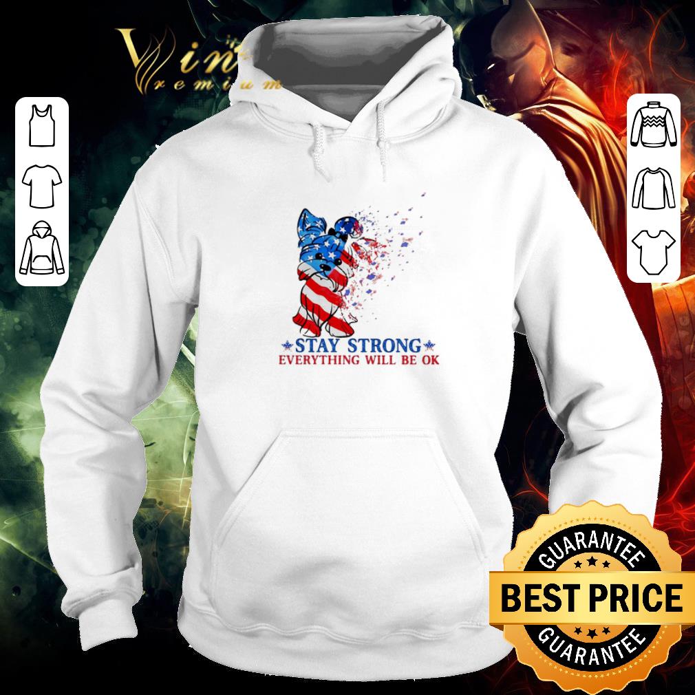 Premium Shih Tzu stay strong everything will be ok independence day shirt