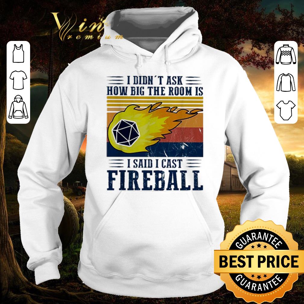 Official I didn’t ask how big the room is I said I cast fireball shirt