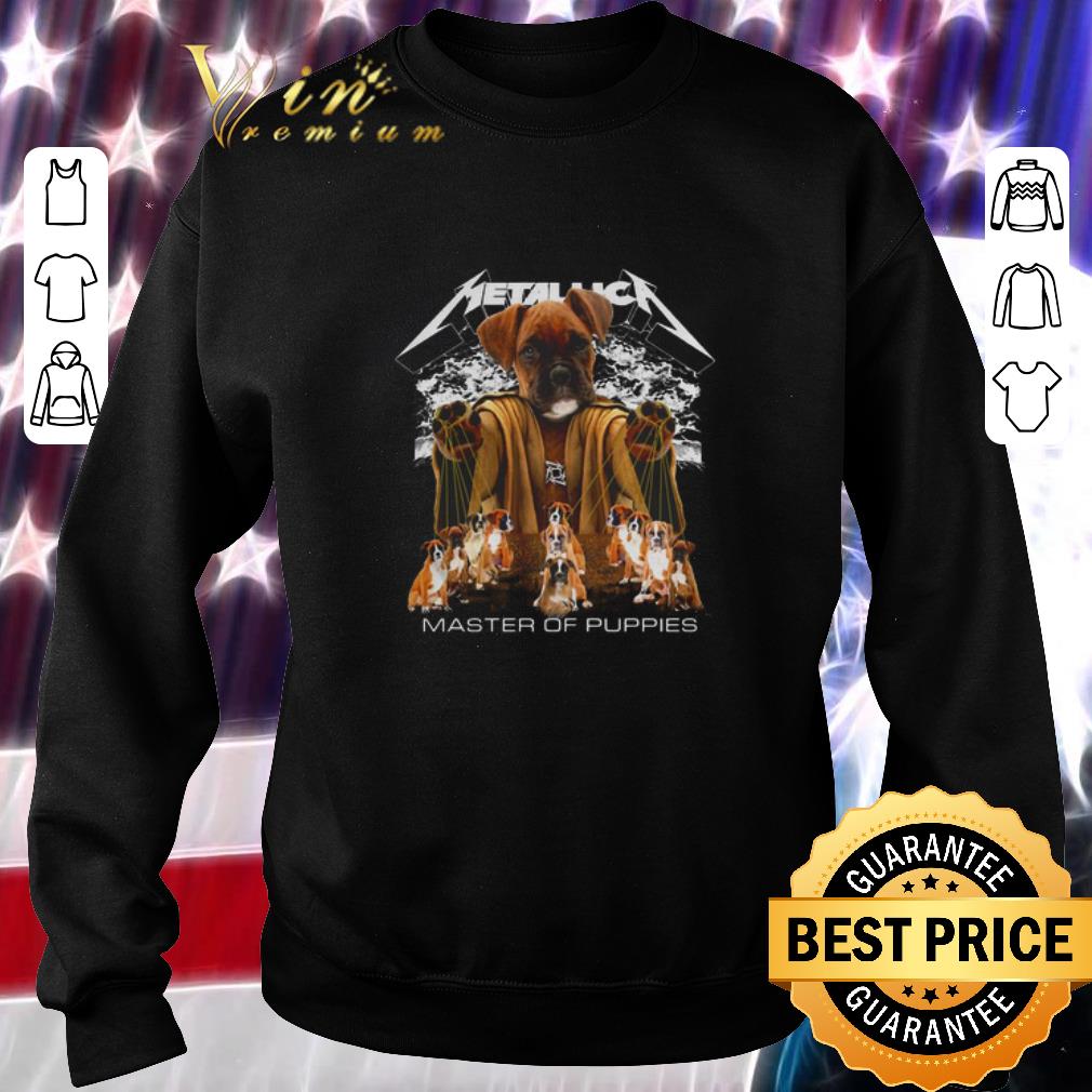 Official Rottweiler mashup Metallica master of pupies shirt