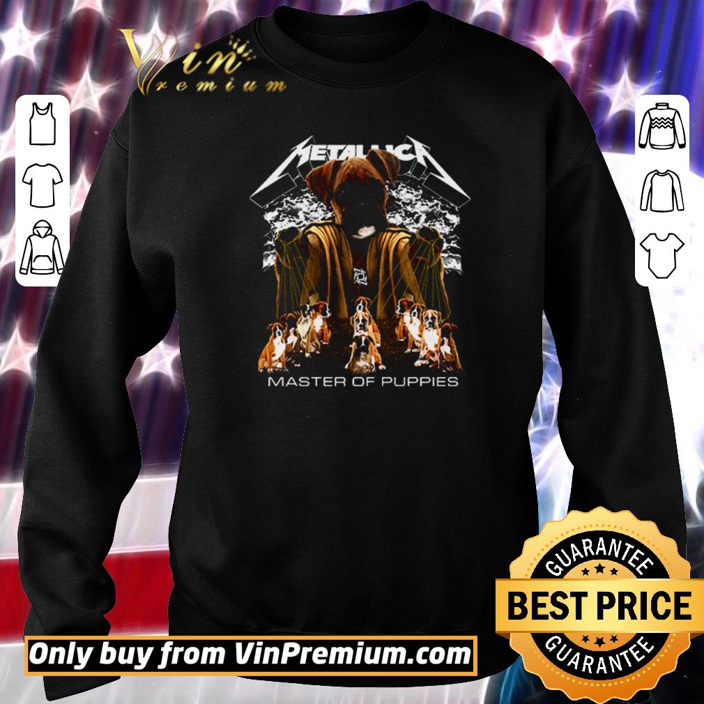 Premium Boxer Dog Metallica master of puppies shirt