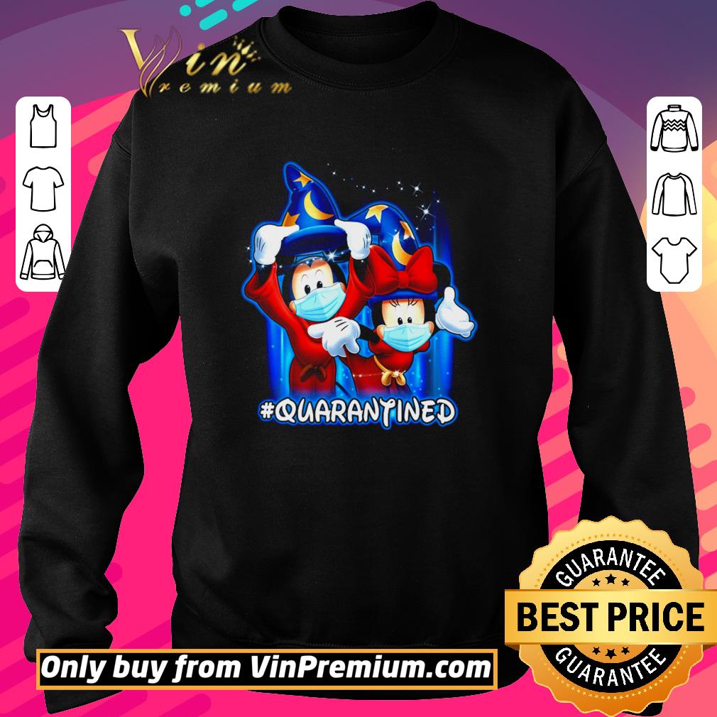 Official Wizard Mickey Mouse and Minnie wearing mask quarantined shirt
