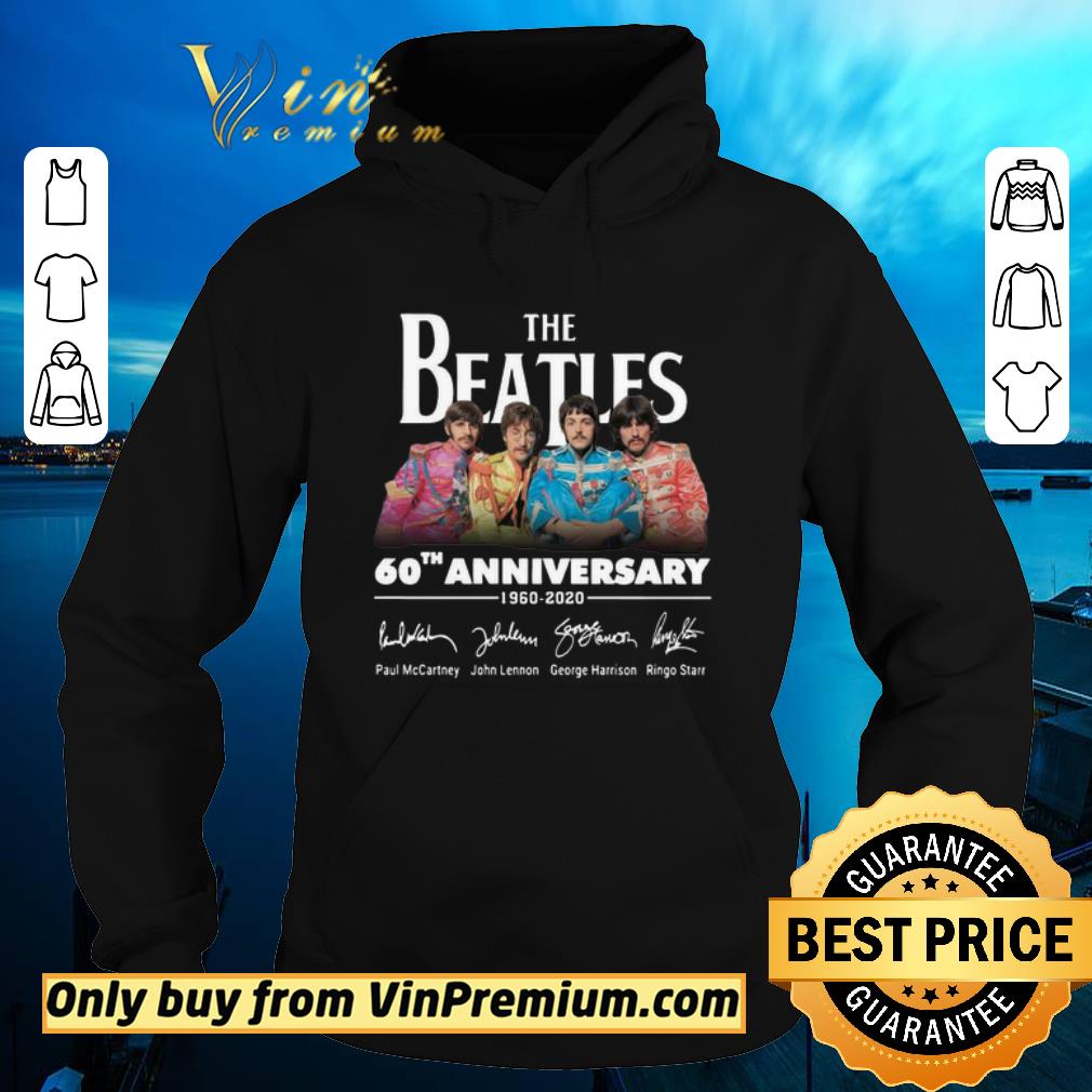 Premium The Beatles 60th Anniversary 1960 2020 Signatures shirt