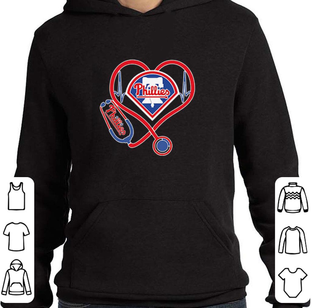 Official Philadelphia Phillies Nurse Heartbeat Stethoscope shirt
