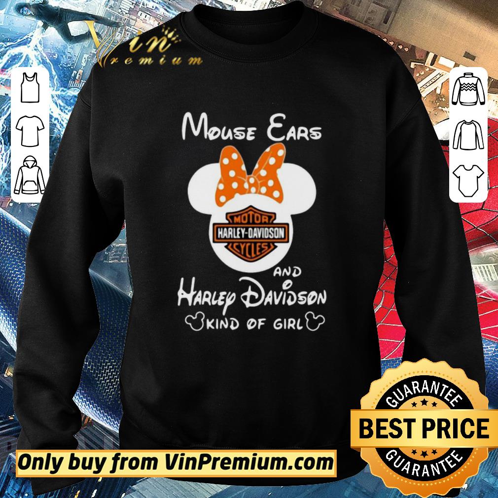 Premium Mickey Mouse Cars And Harley Davidson Kind Of Girl shirt