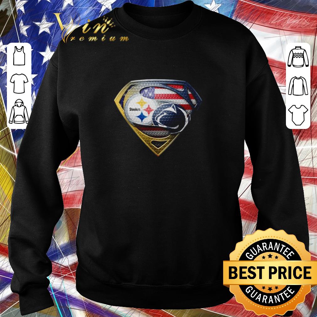 Premium Pittsburgh Steelers vs Carolina Panthers Superman American flag shirt 5 Premium Pittsburgh Steelers vs Carolina Panthers Superman American flag shirt