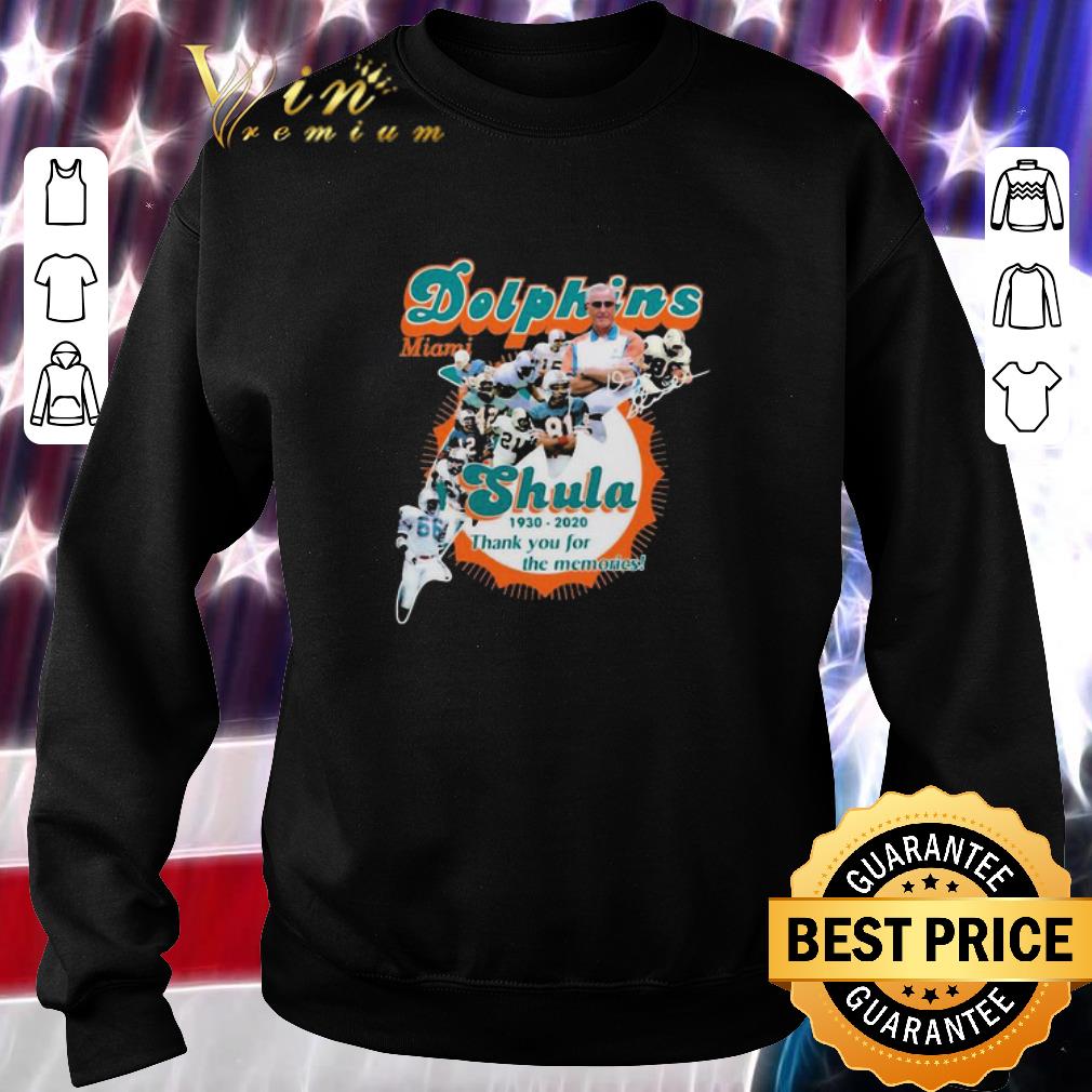 Miami Dolphins Don Shula 1930 2020 Thank You For The Memories shirt