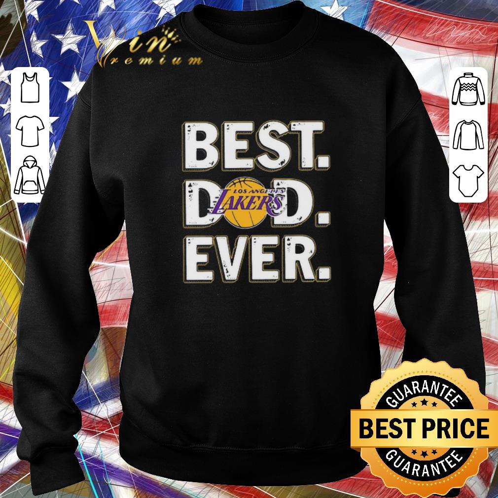 Awesome Logo Los Angeles Lakers Best Dad Ever shirt