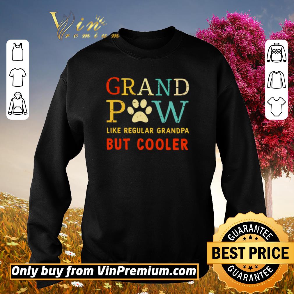 Official grand paw like regular grandpa but cooler vintage shirt