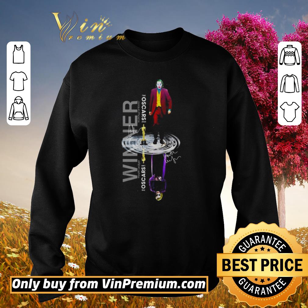 Premium The Oscar winner Joaquin Phoenix 2020 Heath Ledger 2009 water reflection mirror shirt 5 Premium The Oscar winner Joaquin Phoenix 2020 Heath Ledger 2009 water reflection mirror shirt