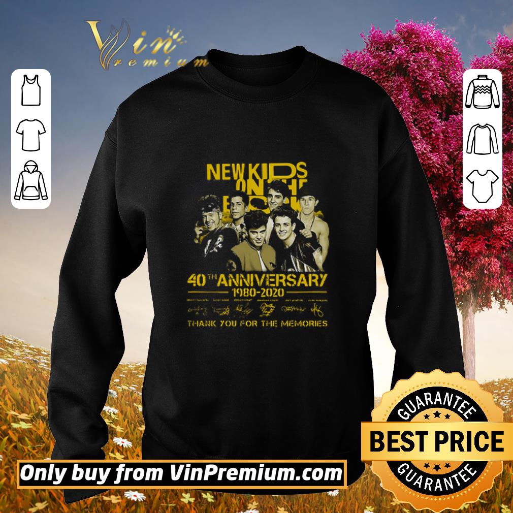 Premium New Kids On The Rock 40th Anniversary 1980 2020 Thank You For The Memories shirt 7 Premium New Kids On The Rock 40th Anniversary 1980 2020 Thank You For The Memories shirt