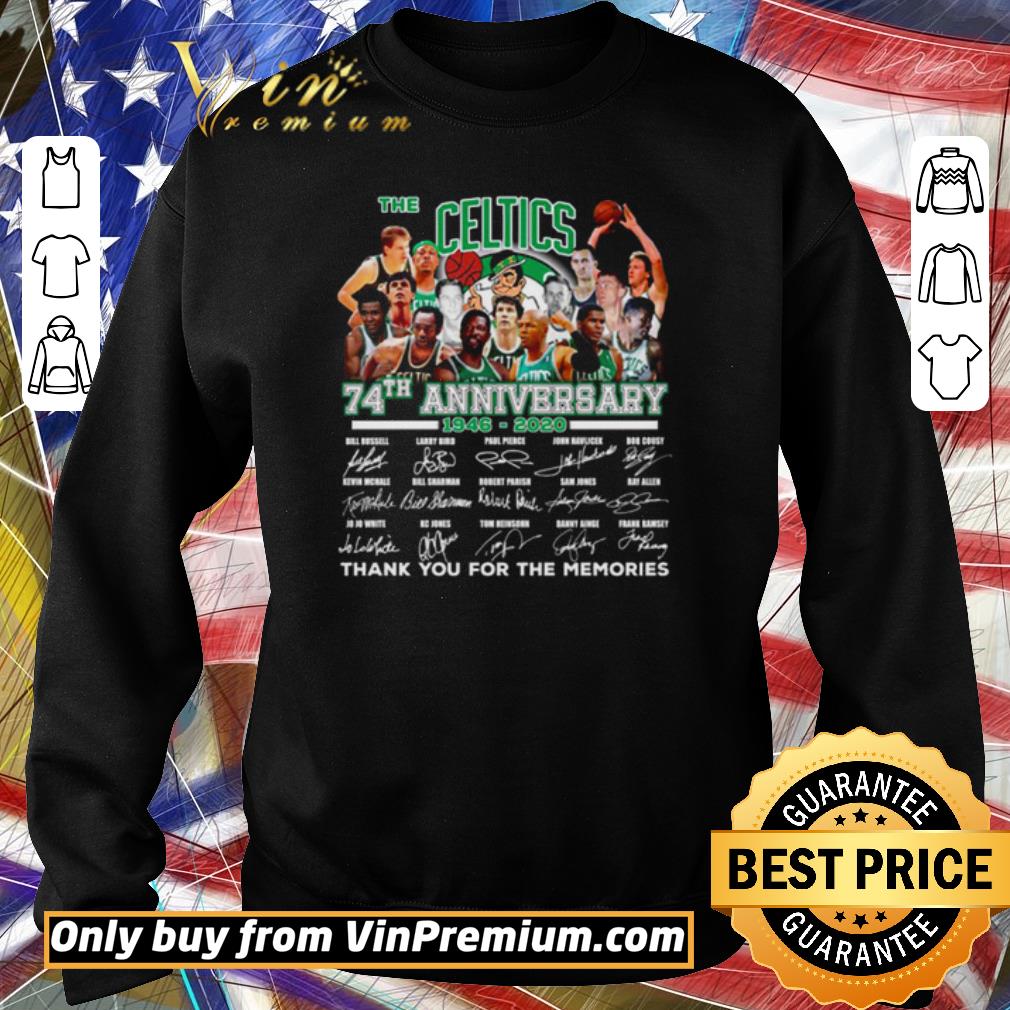 Official The Boston Celtics 74th anniversary thank you for the memories shirt 5 Official The Boston Celtics 74th anniversary thank you for the memories shirt