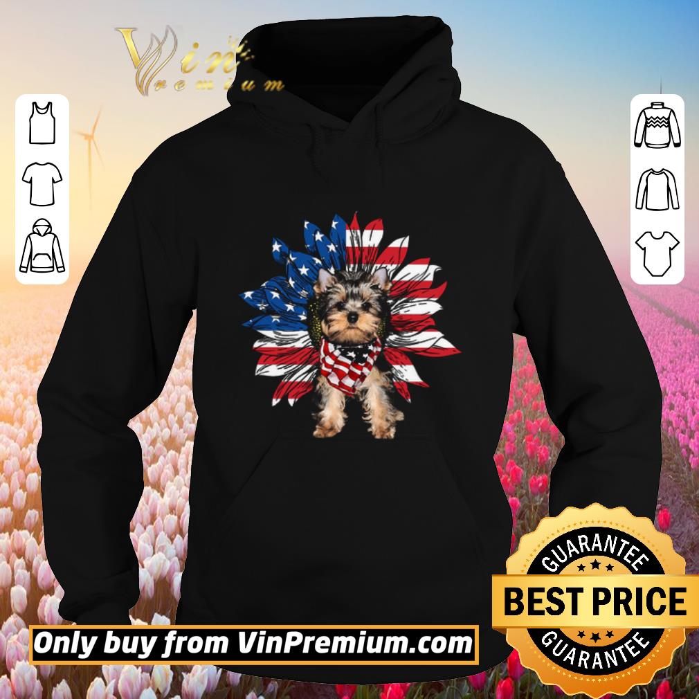 Funny Yorkshire Terrier Sunflowers American Flag shirt 5 Funny Yorkshire Terrier Sunflowers American Flag shirt