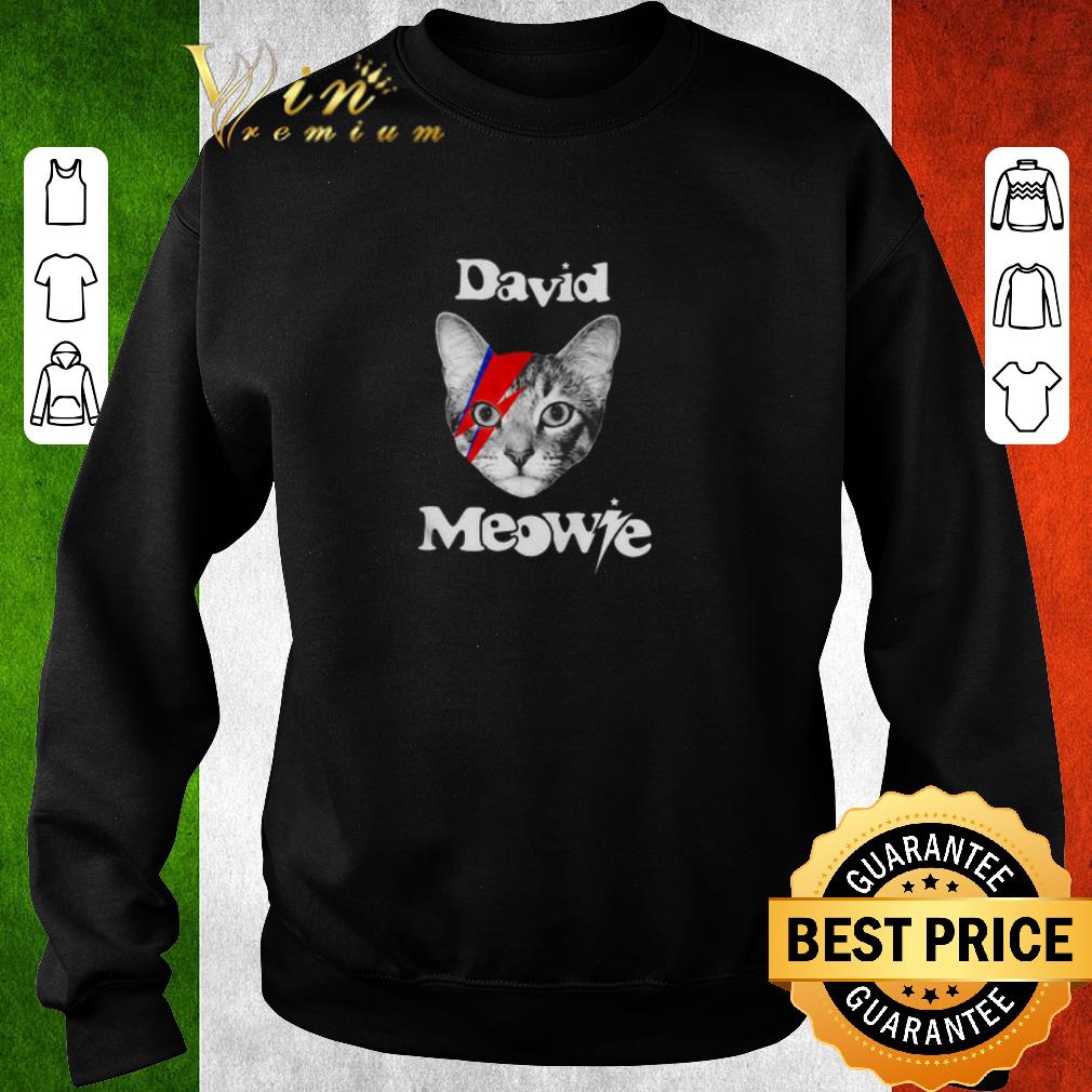 Hot David Meowie David Bowie shirt 5 Hot David Meowie David Bowie shirt