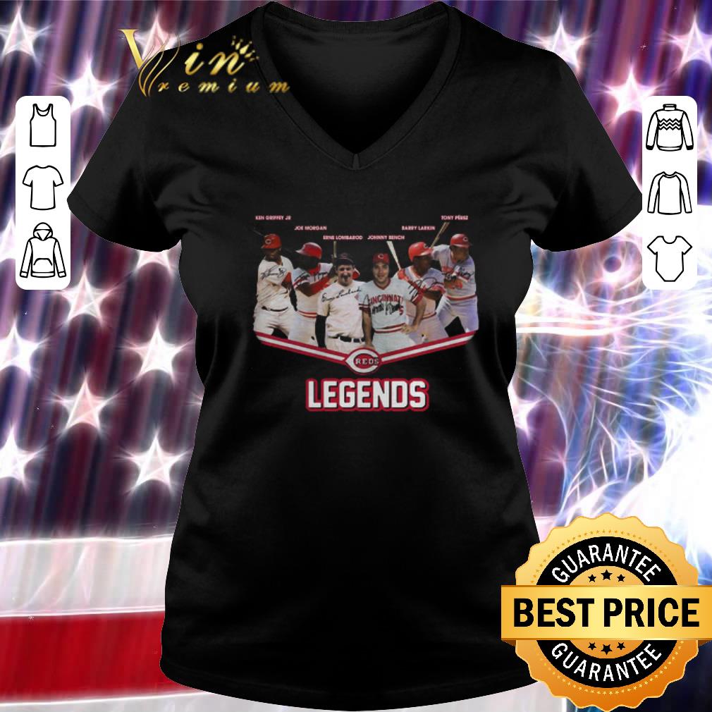 Awesome Cincinnati Reds Legends MLB signatures shirt 2 Awesome Cincinnati Reds Legends MLB signatures shirt 3