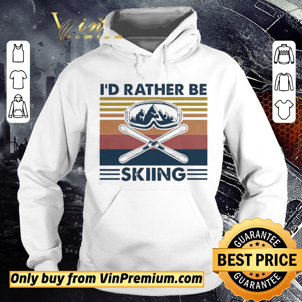 Official I’d rather be skiing vintage shirt