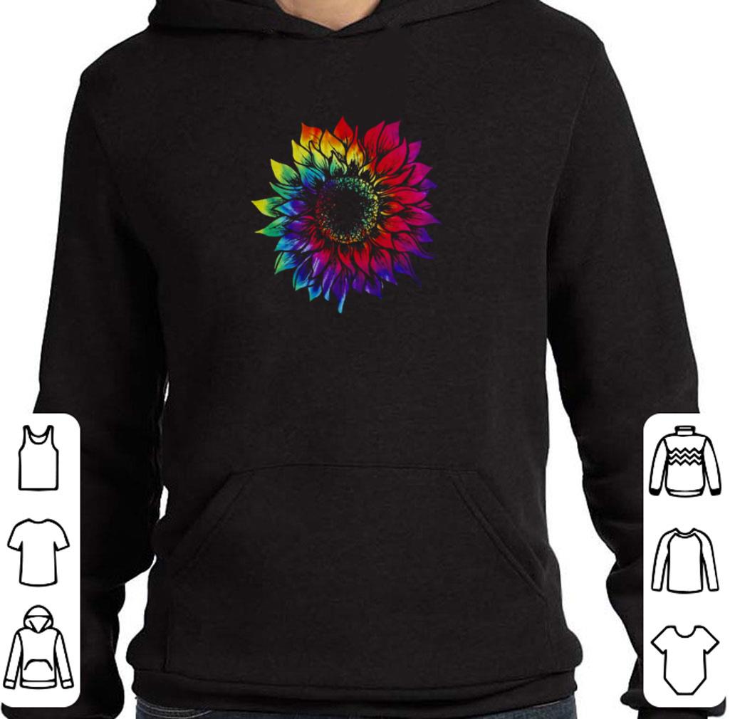Awesome Tie Dye Sunflower Hippie shirt