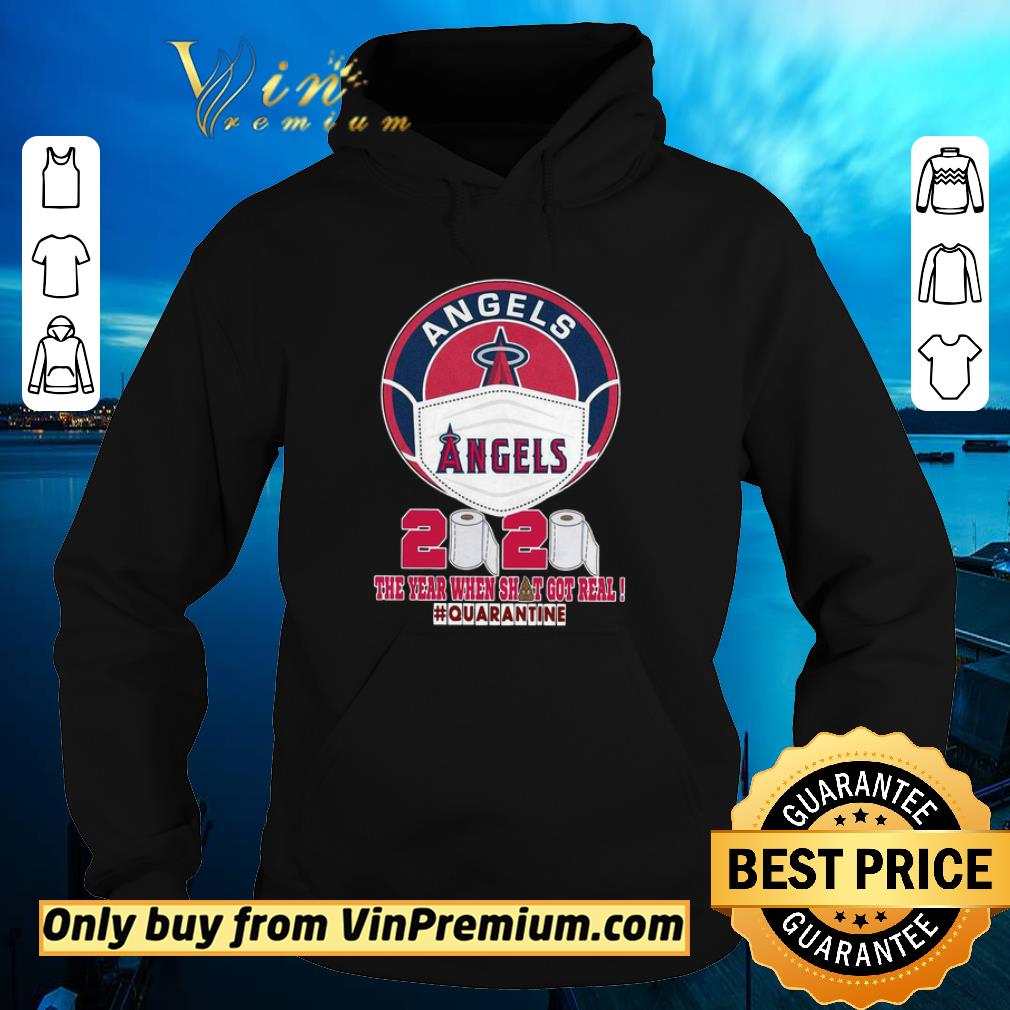 Official Los Angeles Angels Face Mask 2020 The Year When Shit Got Real Quarantine shirt