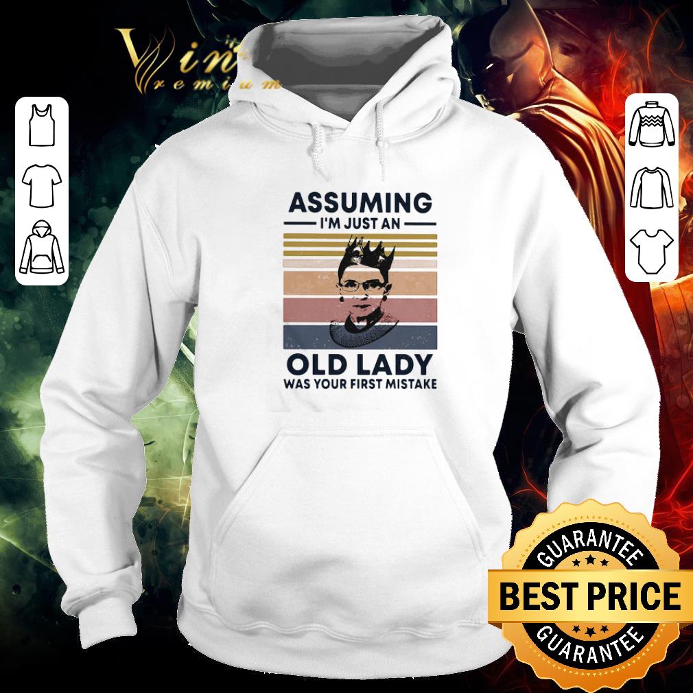Funny Ruth Bader Ginsburg assuming I’m just an old lady was your first mistake shirt 5 Funny Ruth Bader Ginsburg assuming I’m just an old lady was your first mistake shirt