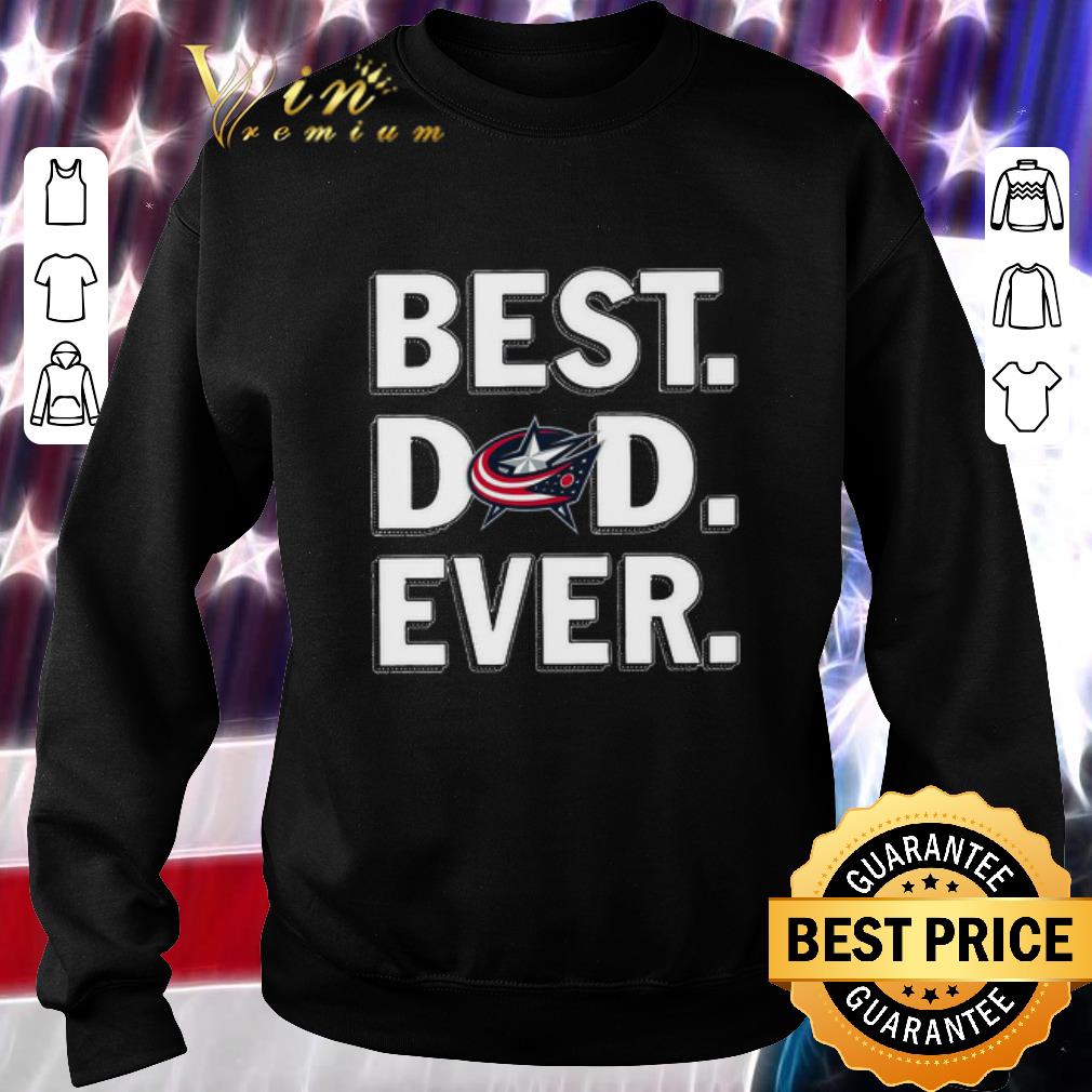 Top Logo Columbus Blue Jackets Best Dad Ever Father's Day shirt