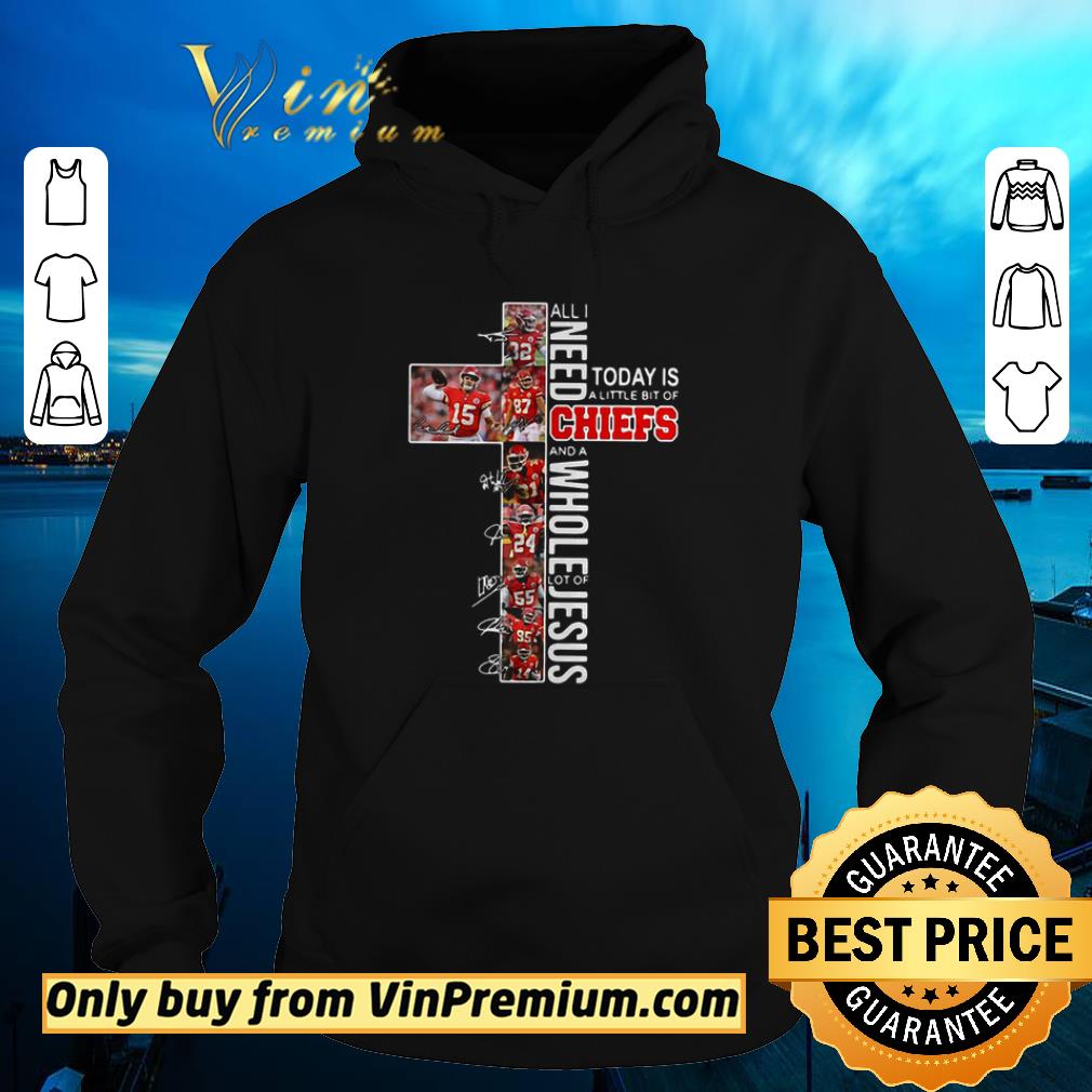 Funny All I need today is a little bit of Kansas City Chiefs Jesus signatures shirt 5 Funny All I need today is a little bit of Kansas City Chiefs Jesus signatures shirt