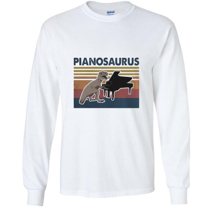 Awesome Vintage Pianosaurus Dinosaur T-rex Piano shirt