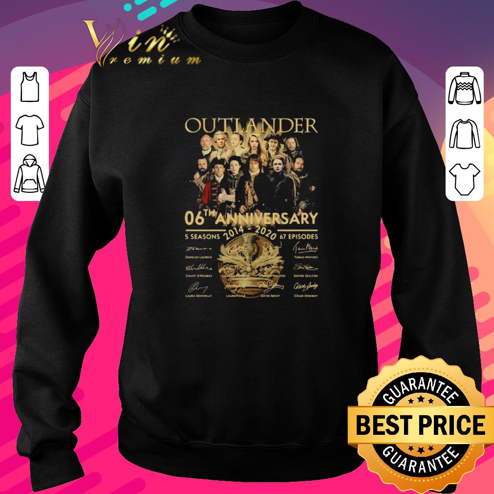 Funny Outlander 06th Anniversary 2014 2020 5 Seasons 67 Episodes Signatures shirt 5 Funny Outlander 06th Anniversary 2014 2020 5 Seasons 67 Episodes Signatures shirt