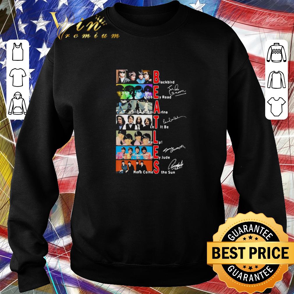 Best The Beatles Songs Yellow Submarine Help Hey Jude Here Comes The Sun Signatures shirt