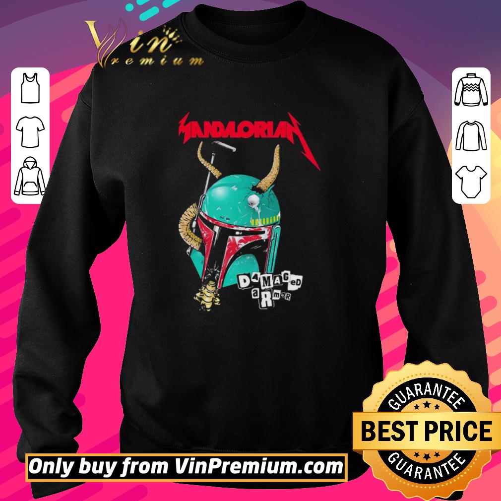 Official Star Wars Metallica Mandalorian Damaged Armor shirt