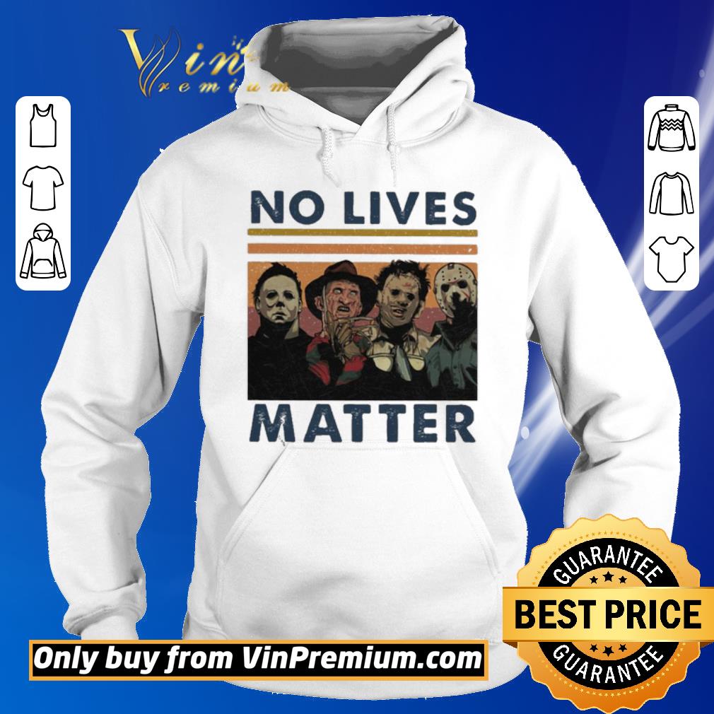 Funny Character Horror movie No lives Matter vintage shirt