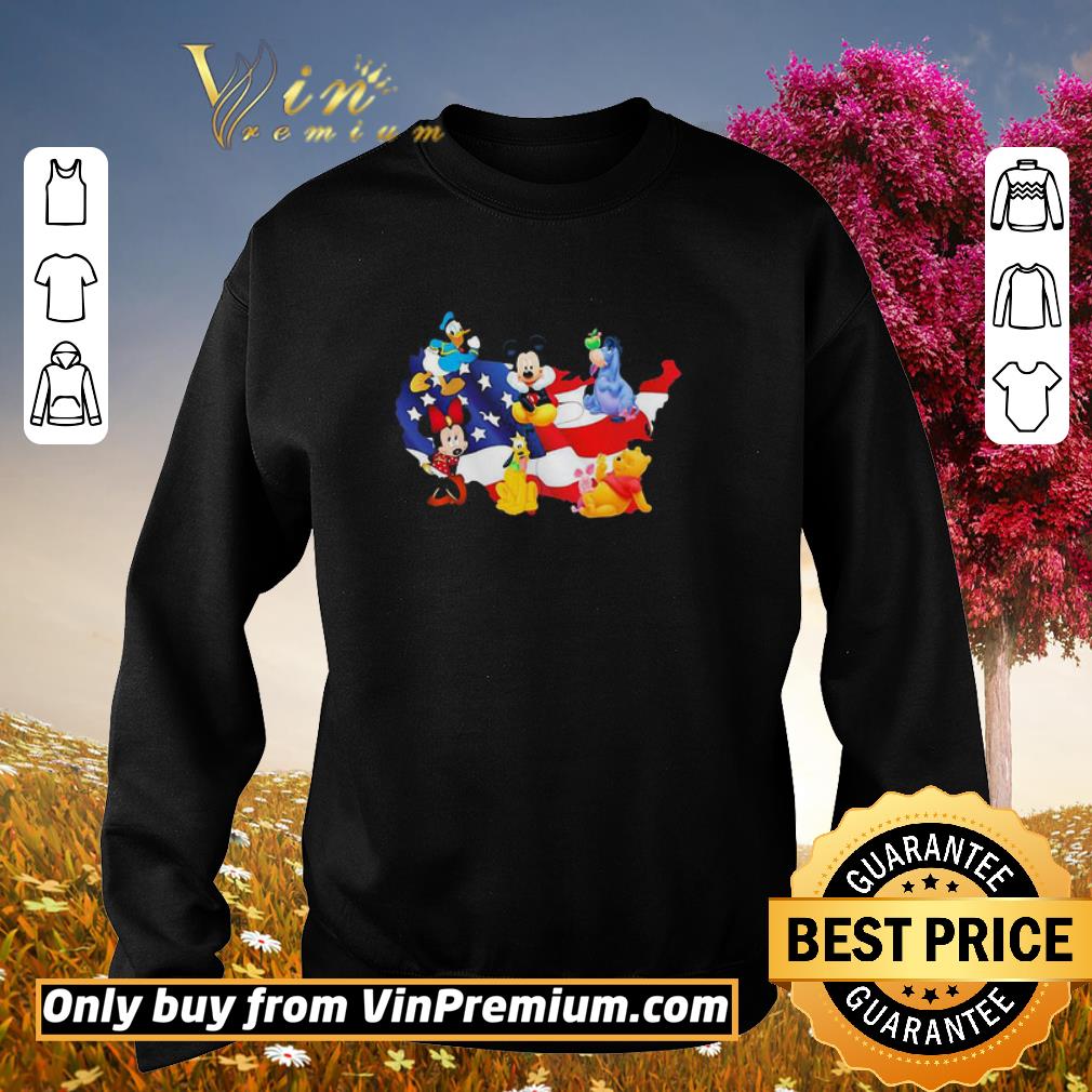 Funny America Donald Duck Pluto Pooh Eeyore Mickey and Minnie Mouse shirt 5 Funny America Donald Duck Pluto Pooh Eeyore Mickey and Minnie Mouse shirt