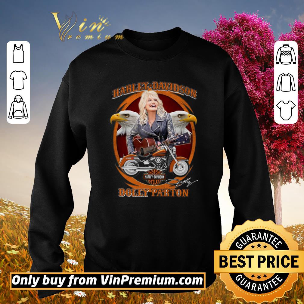 Funny Motor Harley Davidson Cycles Dolly Parton Signature shirt