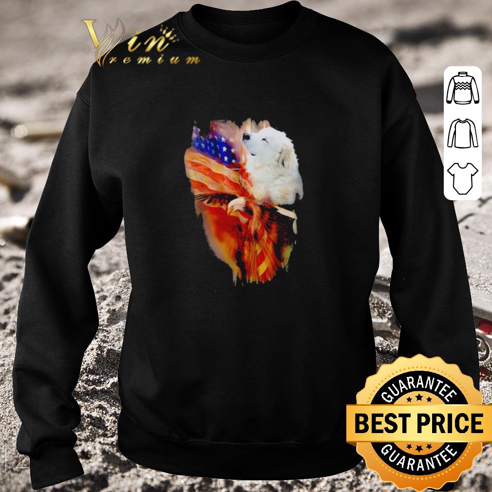 Hot Great Pyrenees and Eagle America 4th of july independence day shirt