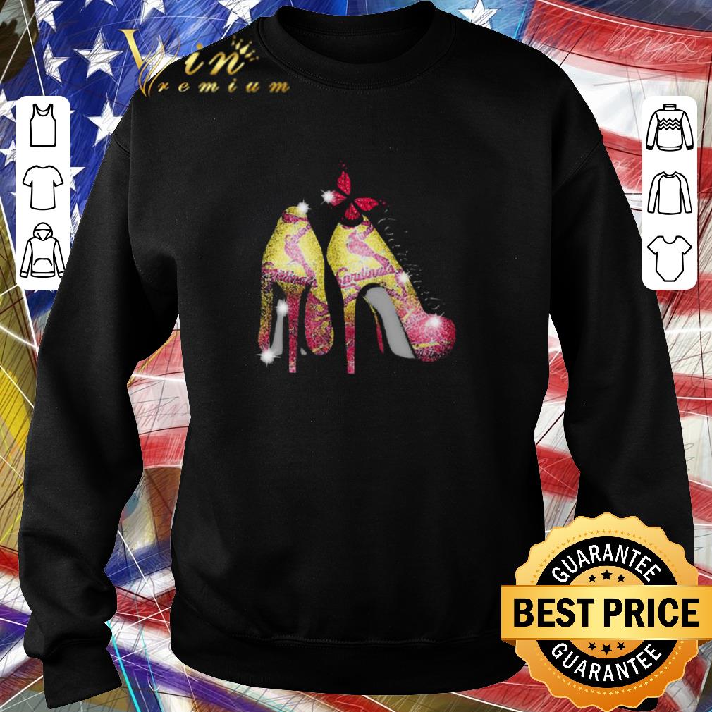 Pretty High Heels Butterfly St. Louis Cardinals Glitter shirt 5 Pretty High Heels Butterfly St. Louis Cardinals Glitter shirt
