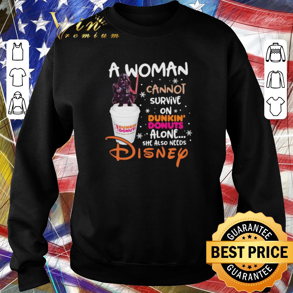 Official Darth Vader A Woman Cannot Survive On Dunkin Donuts Alone Disney.png