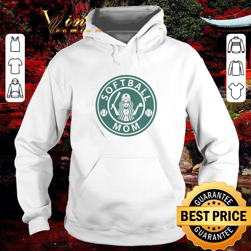 Awesome Softball Mom Mashup Starbucks Logo shirt