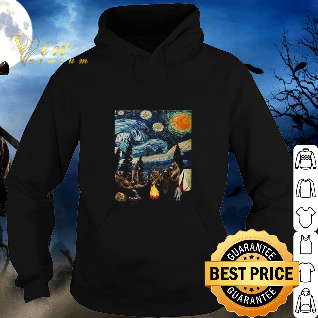 Pretty Campfire Starry Night Bear Vincent Van Gogh.png 5 Pretty Campfire Starry Night Bear Vincent Van Gogh.png