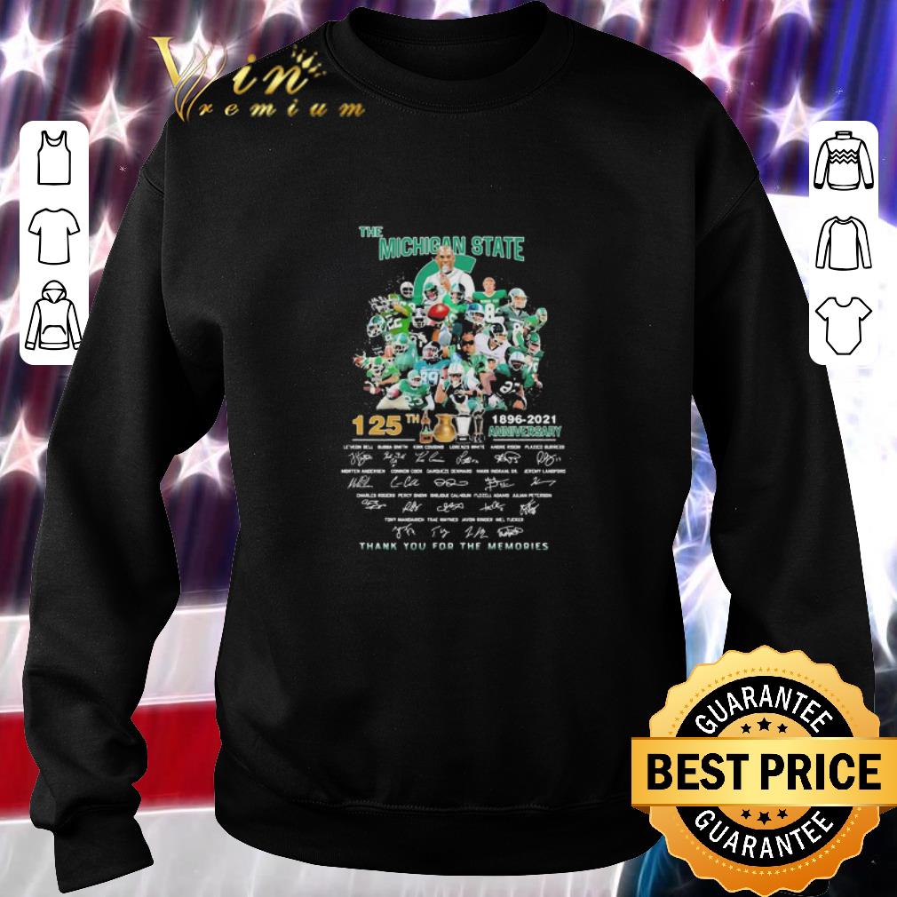 Premium The Michigan State Spartans 125th Anniversary 1896-2021 Signatures shirt 5 Premium The Michigan State Spartans 125th Anniversary 1896-2021 Signatures shirt