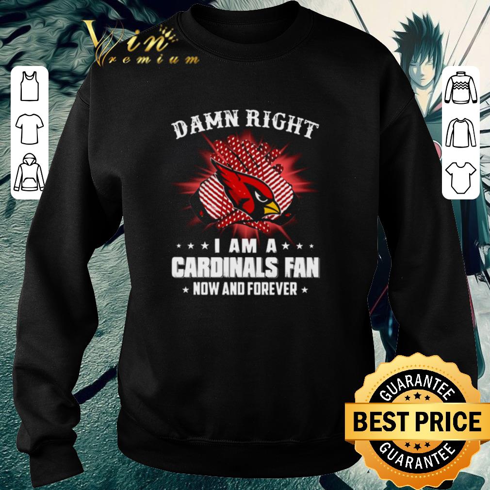 Official Arizona Cardinals Damn right I am a Cardinals fan now and forever shirt