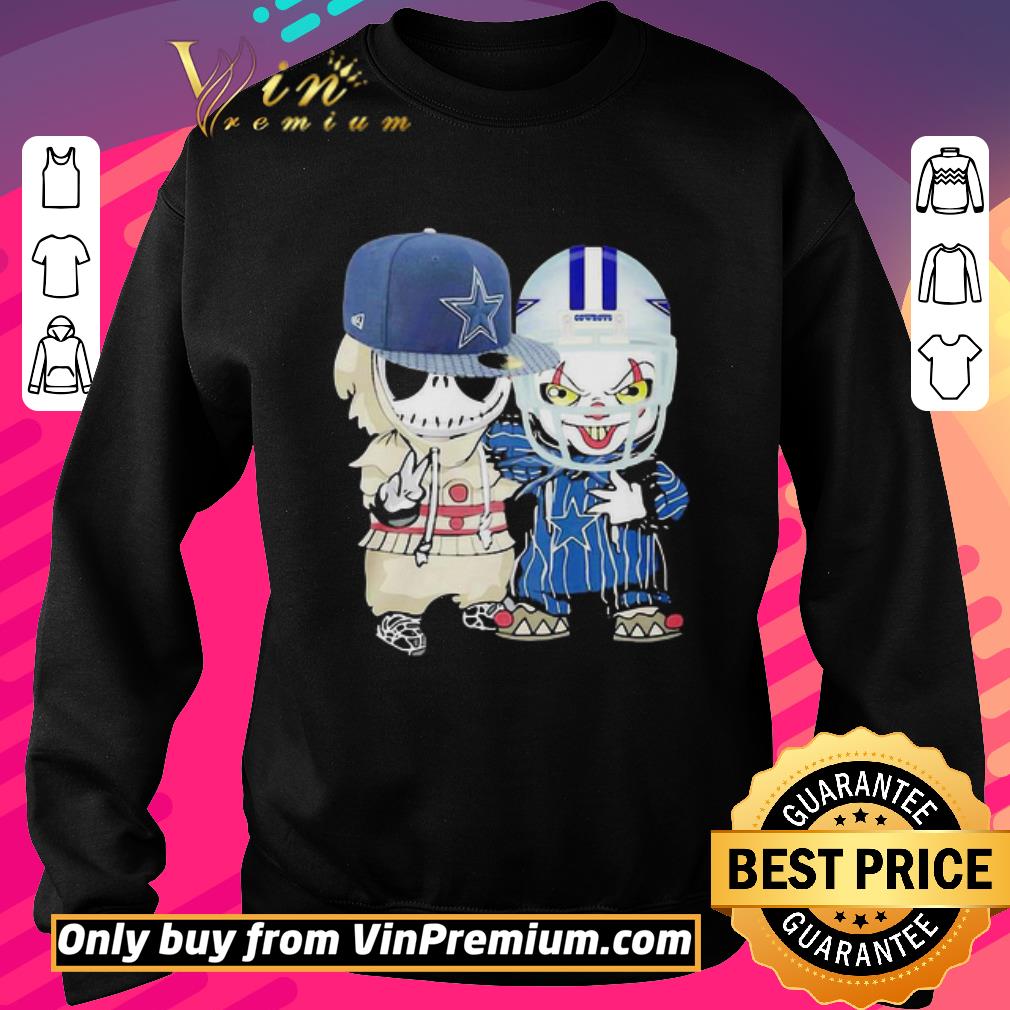 Official Jack skellington and joker player dallas cowboys football shirt