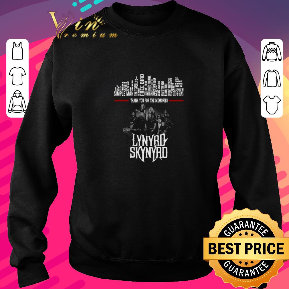 Awesome Thank You For The Memories Lynyrd Skynyrd Albums shirt