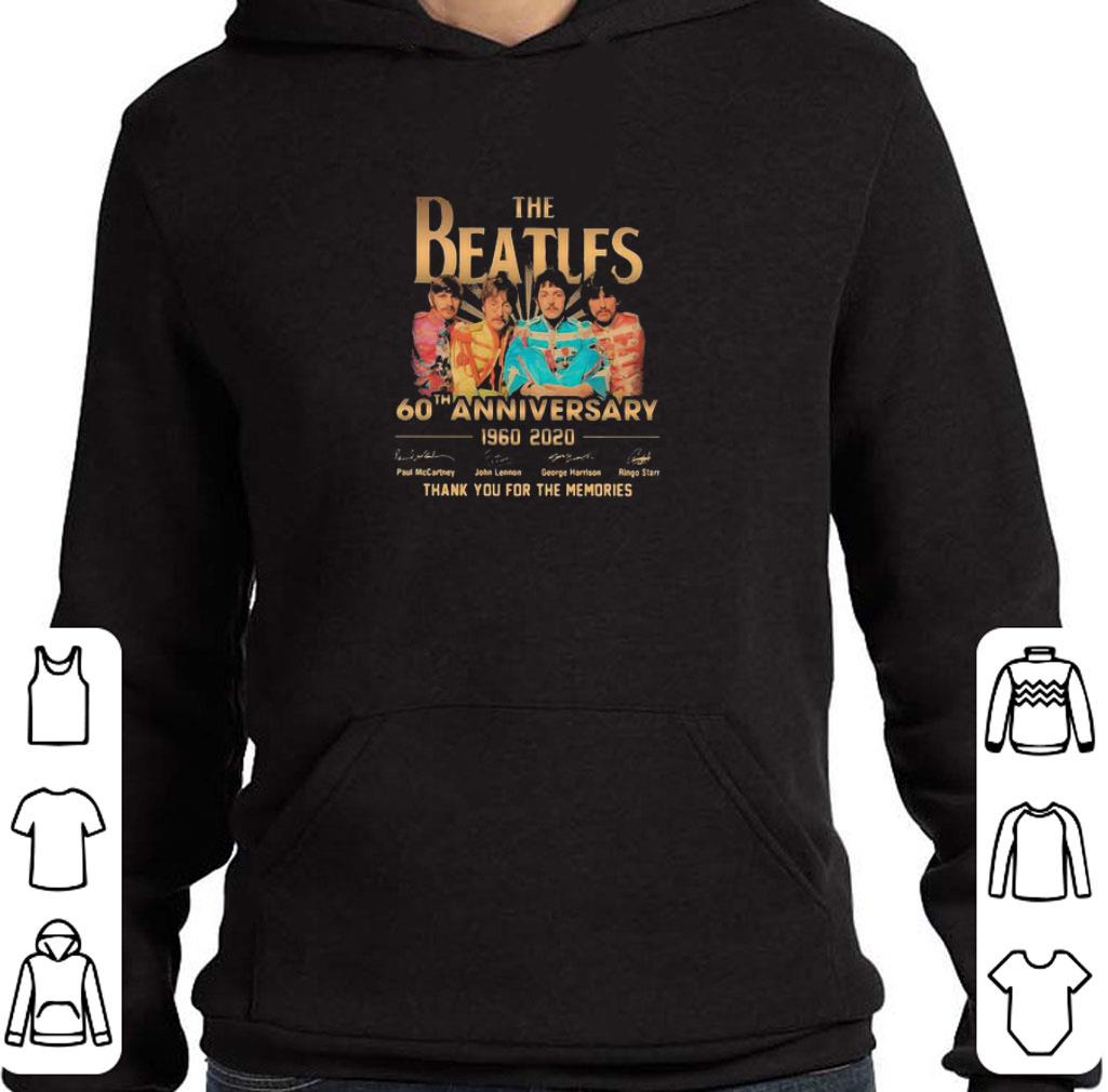 Nice The Beatles 60th Anniversary 1960 2020 Thank You For The Memories shirt