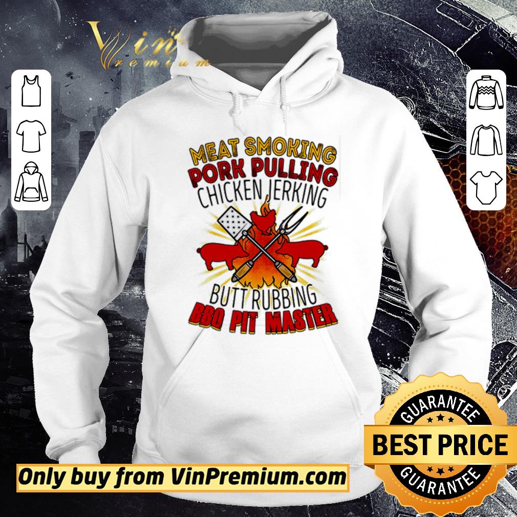 Official Meat Smoking Pork Pulling Chicken Jerking Butt Rubbing Bbq Pit Master shirt