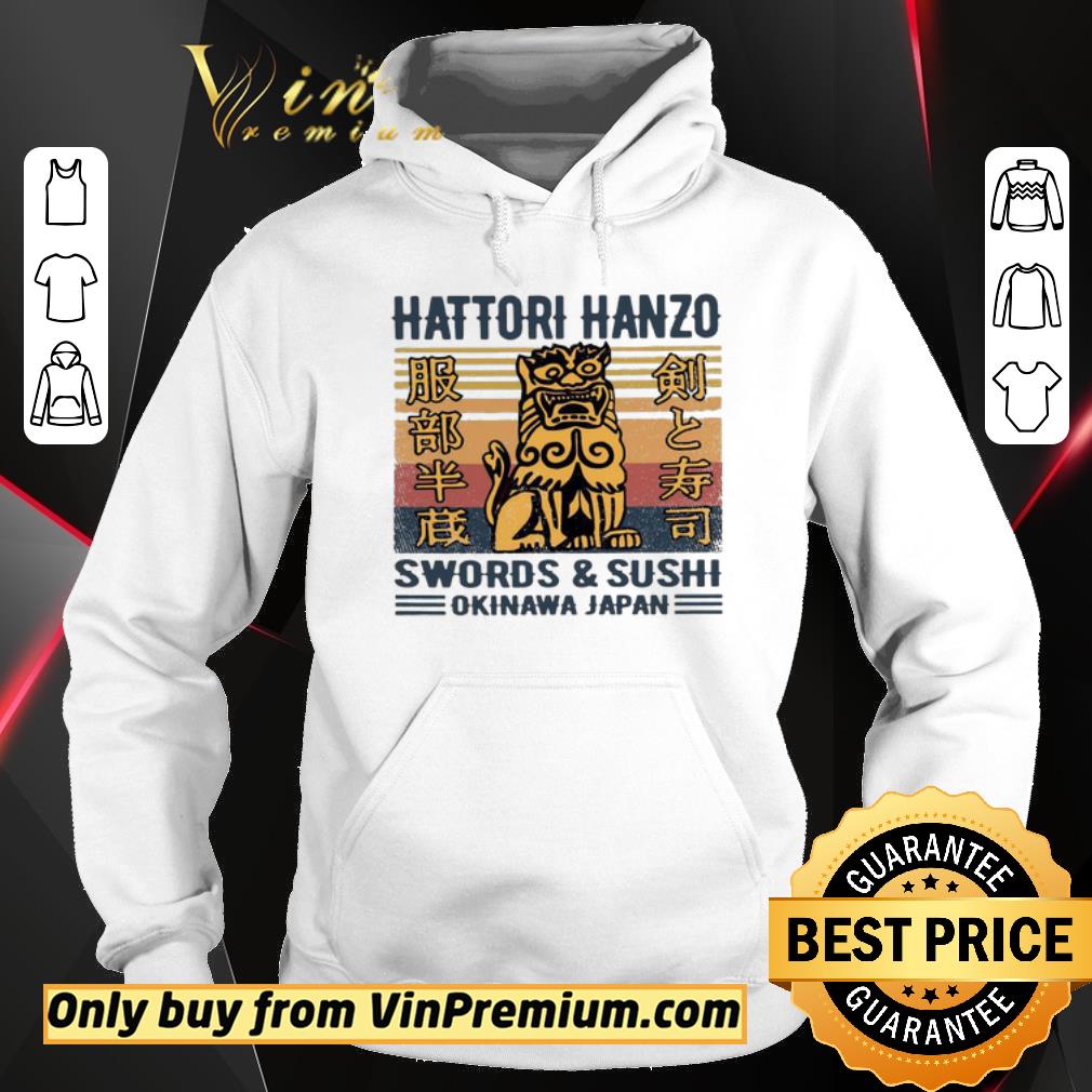 Premium Hattori hanzo swords & sushi okinawa Japan vintage shirt