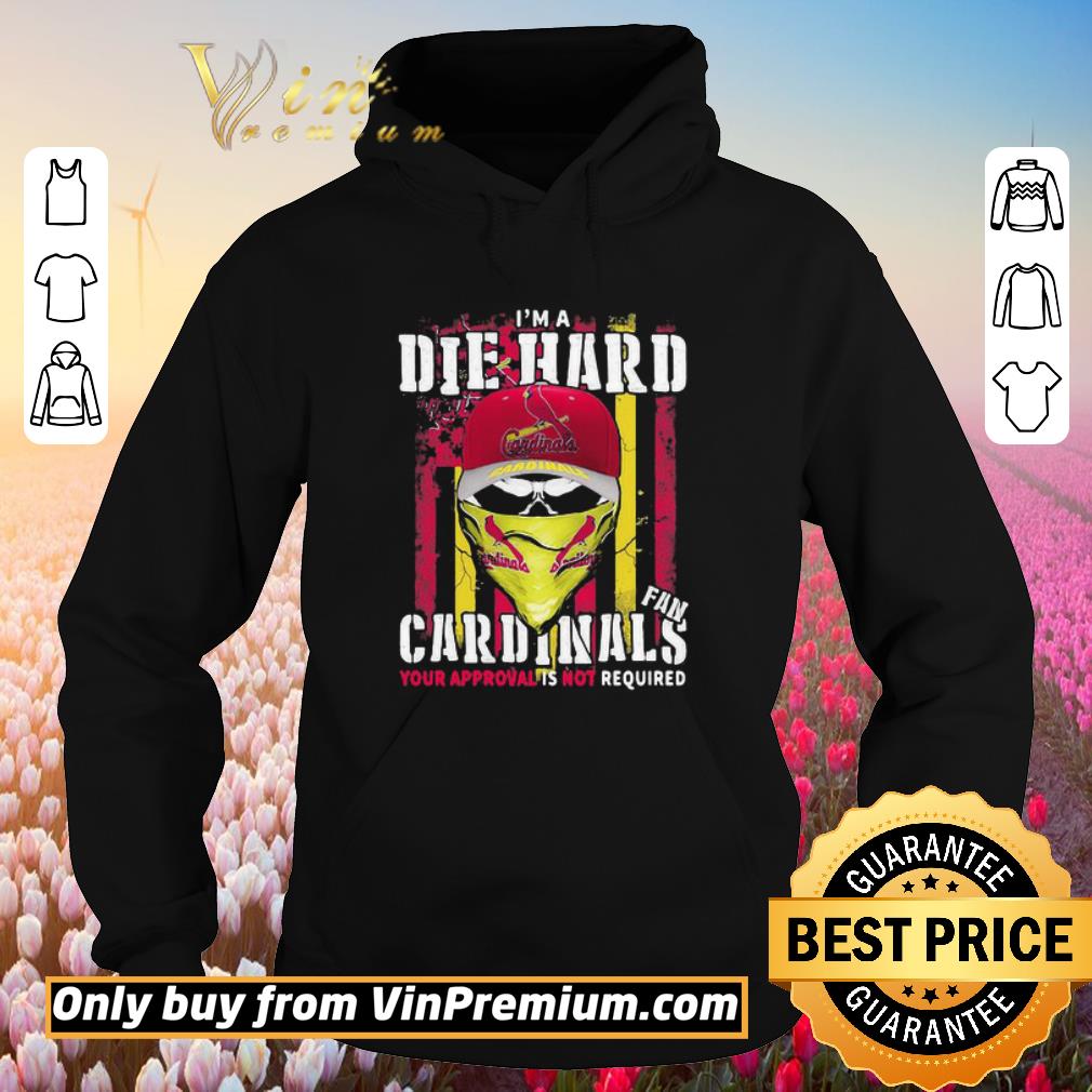 Premium Skull I’m A Die Hard Fan St. Louis Cardinals And American Flag shirt
