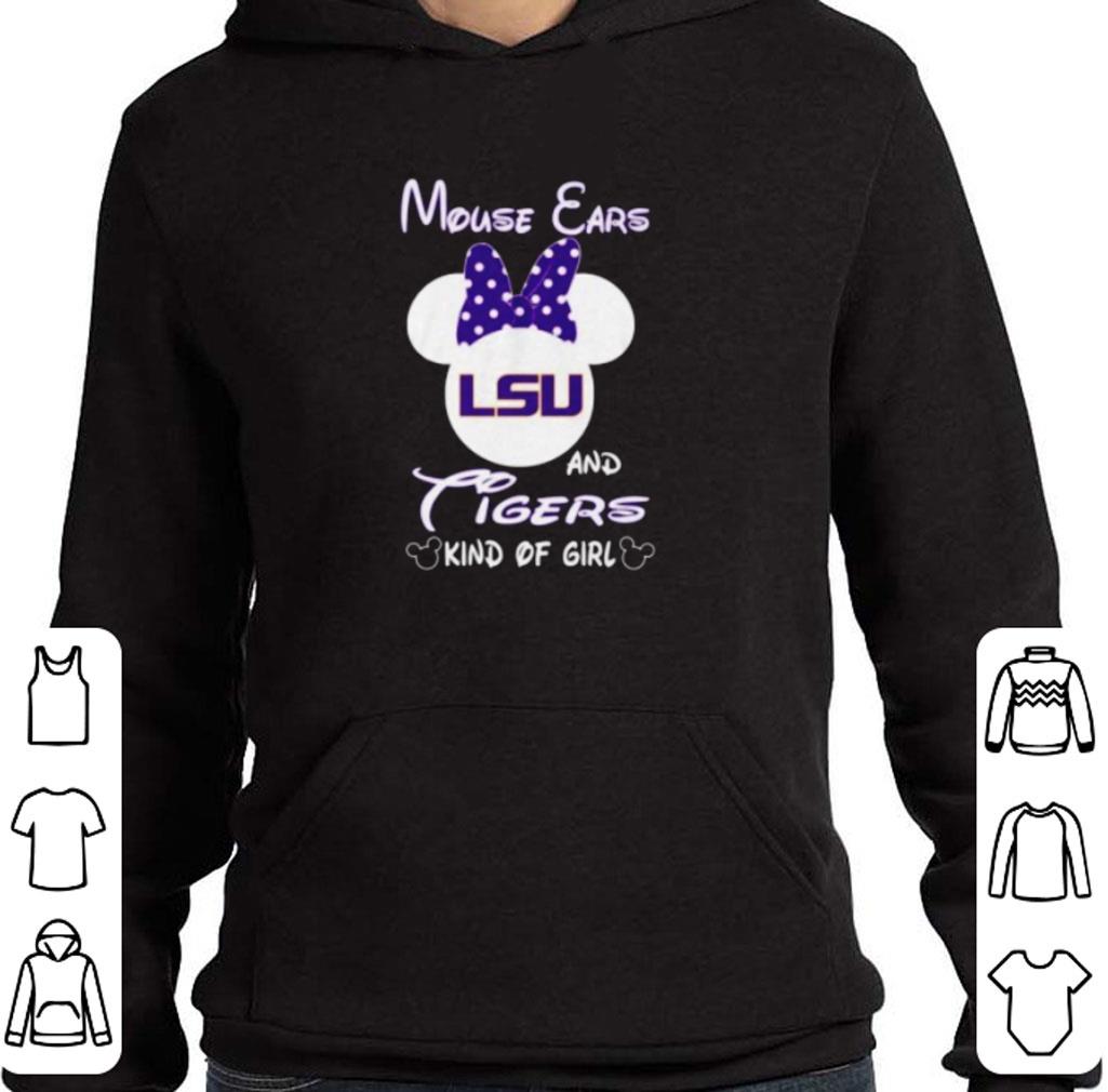 Official Minnie Mouse Ears LSU And Tigers Kind Of Girl shirt