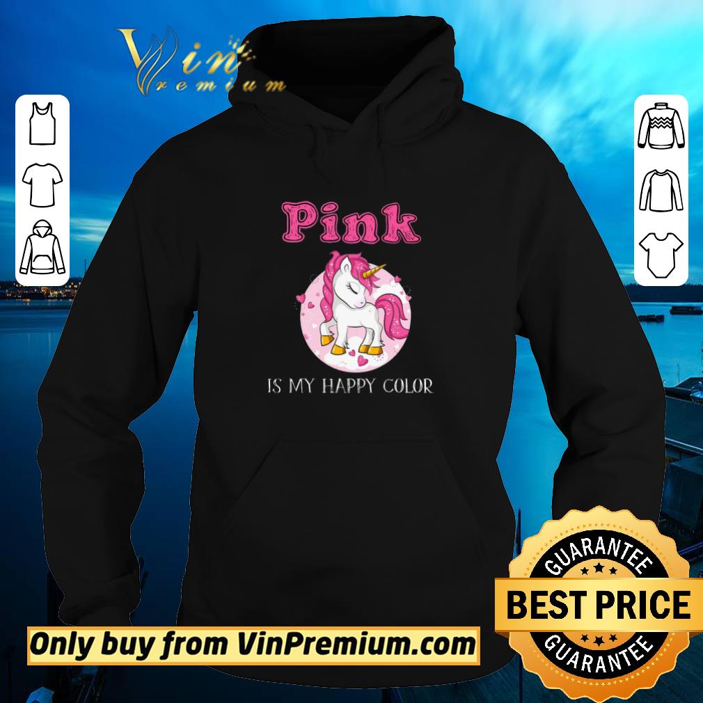 Premium Unicorn Pink Is My Happy Color shirt 5 Premium Unicorn Pink Is My Happy Color shirt