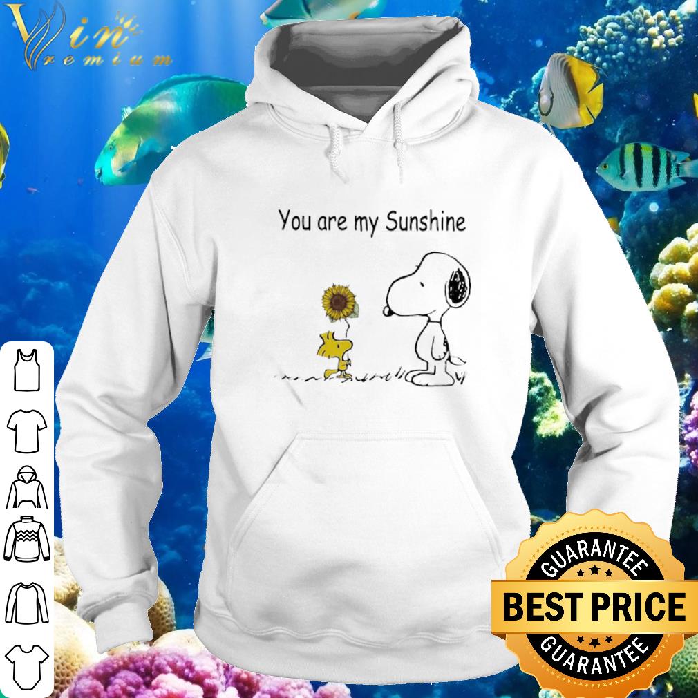 Pretty Snoopy And Woodstock Sunflower You Are My Sunshine shirt