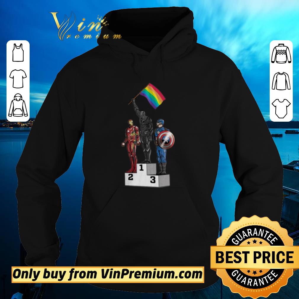 Official LGBT Black Panthers Olympics Iron Man Captain America shirt