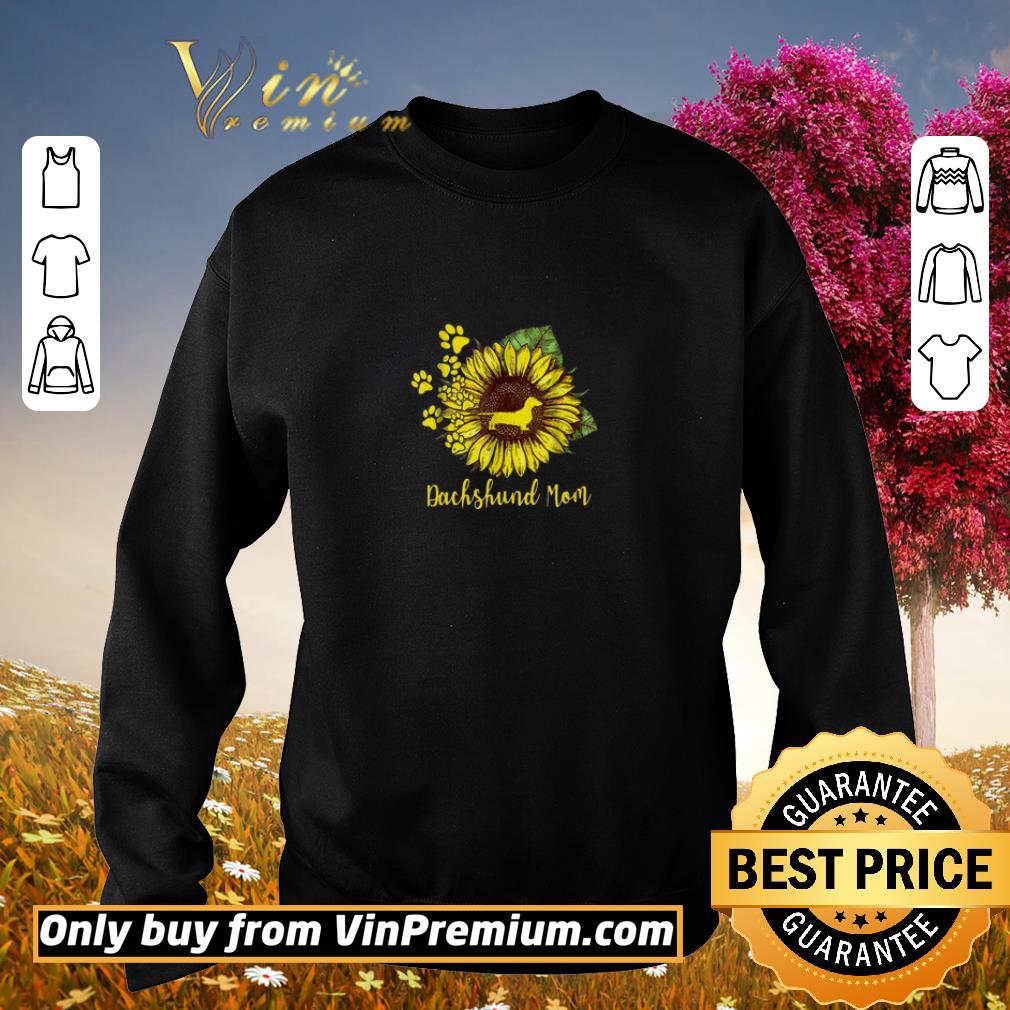 Premium Sunflower Dachshund Mom shirt