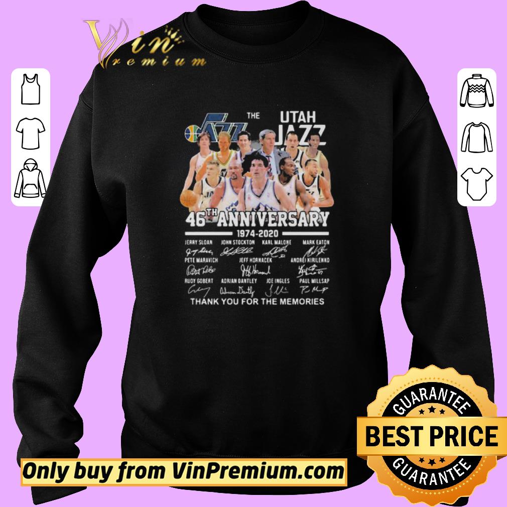Premium The Utah Jazz 46th Anniversary 1974–2020 Signatures shirt 5 Premium The Utah Jazz 46th Anniversary 1974–2020 Signatures shirt